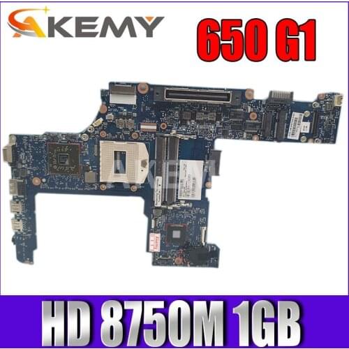 AKemy For HP PROBOOK 650 G1 Laptop Motherboard 744018-001 744018-501 PGA947 6050A2566401-MB HD 8750M 1GB