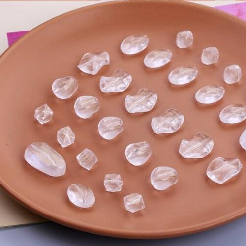 Micro flashing acrylic beads loose beads earrings jewelry accessories DIY handmade beaded necklace bracelet material