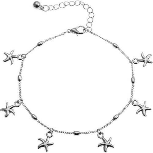 Foot Jewelry Fashion Starfish Decor Ankle Bracelet Beach Anklet Adjustable Ankle Chain Starfish Pendants Leg Foot Chain
