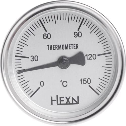 1/4 PT Thread Stainless Steel Thermometer Moonshine Kitchen Food Cooking Gauge D0AC
