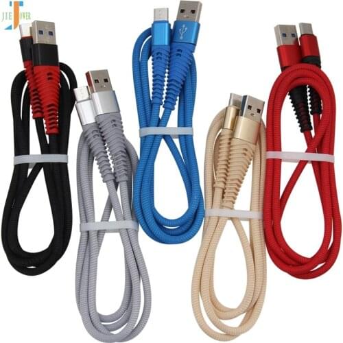 1m Charge Cable Micro USB Cable for IPhone X Mermaid Braided Charger USB Type C Cable for Samaung Charging Wire Cord 200pcs/lot