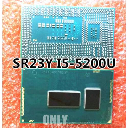 100% brand new and original CPU i5-5200U SR23Y I5 5200U SR23Y BGA CPU chips with balls