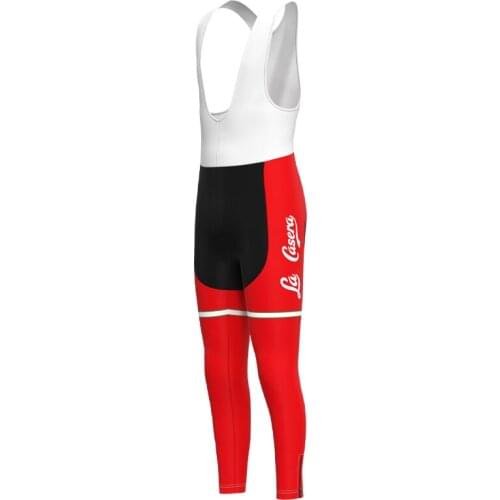 1973 Competition Spain La Casera Team Retro Man Cycling Trousers Triathlon Bike Skinsuit Pants Gel Pad Pantalón ciclismo hombre