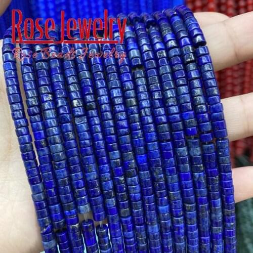 2x4mm Natural Lapis Lazuli Beads Natural Stone Round Loose Beads For DIY Power Energy Healing Earring Necklace Bracelet Making
