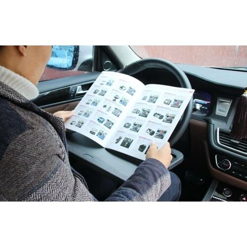 Car multi purpose steering wheel card table car computer bracket chair back bracket in car small desk shelf