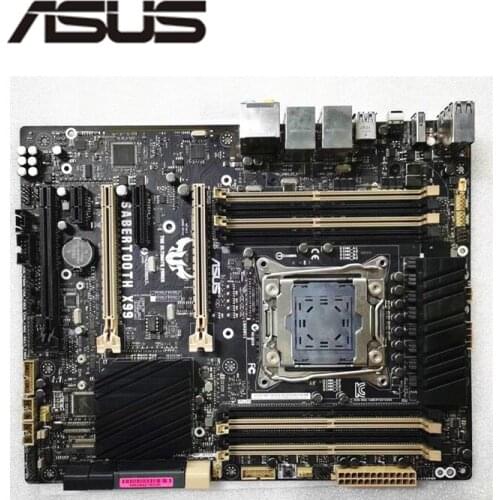 For ASUS SABERTOOTH X99 Original Used Desktop X99 X99M 2011 Socket LGA 2011 Core i7 LGA2011 V3 DDR3 Motherboard