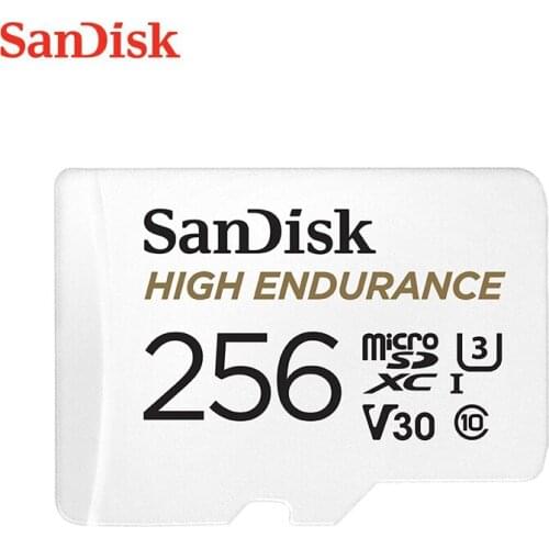 SanDisk HIGH ENDURANCE microSD Card 32GB 64GB Memory Card 28GB 256GB TF Card SDHC/SDXC C10 100MB/s U3 V30 HD 4K
