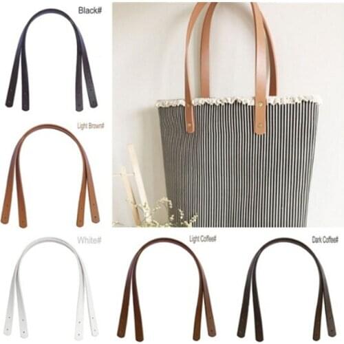 PU Leather Bag One Pair Bag Belt Detachable Strap Belt Handle Shoulder Bag Accessories Belt Handbag Band 1 Pair