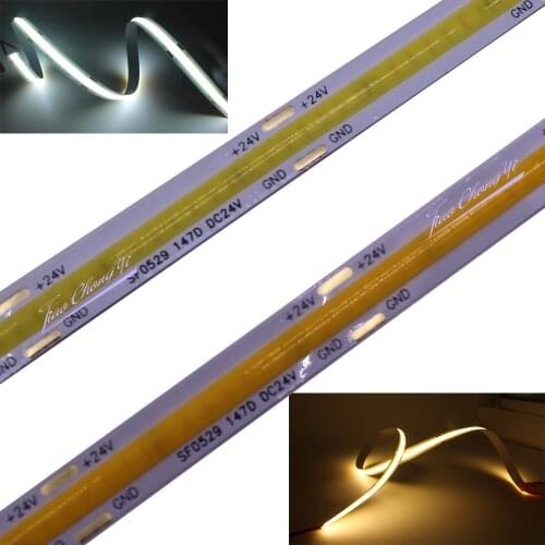 High Density COB/FOB Led Flexible Strip light warm white / Cool white DC12V/24V for Cupboard Wardrobe Decor
