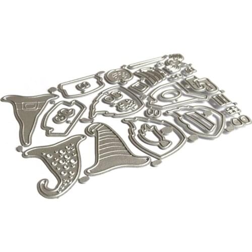 Halloween Gnomes Metal Cutting Dies Stencil DIY Scrapbooking Album Paper Card Template Mold Embossing Decoration