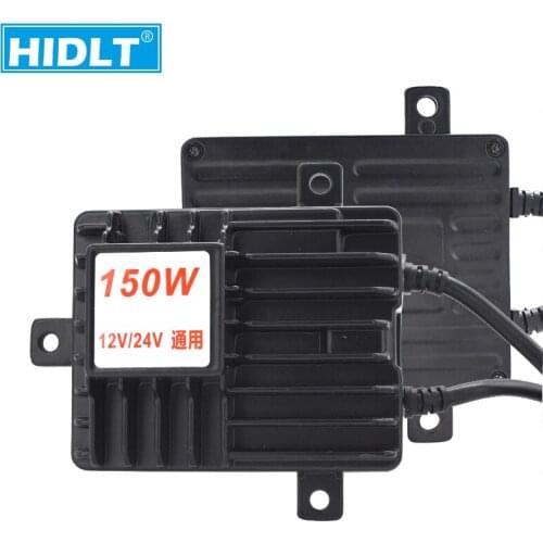 HIDLT 2PCS 24V 150W HID Headlight Xenon Ballast For Truck Headlamp Bulb Kit Xenon H1 H3 H7 H11 9005 9006 AC HID Slim Ballast