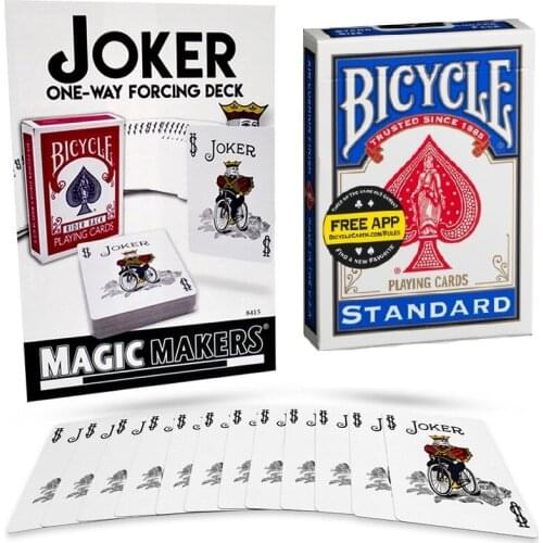 Bicycle One Way Force Deck Rider Back Playing Cards USPCC Poker Magic Cards Close Up Magic Tricks Mentalism Magic Props