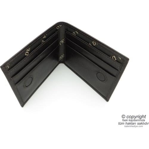 Genuine Leather Card Wallet | İsme Custom Badge Holder | 10x8 Horizontal | TM 1110-2 Gift Badge Holder