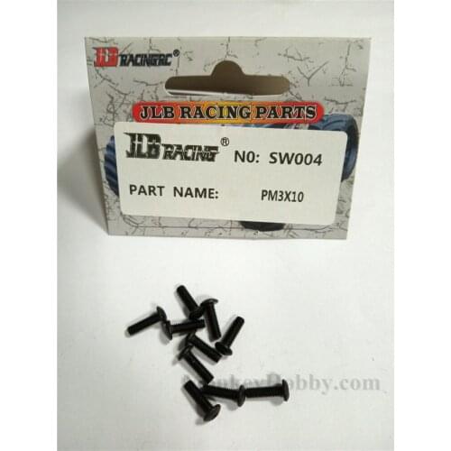 JLB SW004 PM3X10mm 10pcs Screw CHEETAH 11101 21101 1/10 RC Car Parts