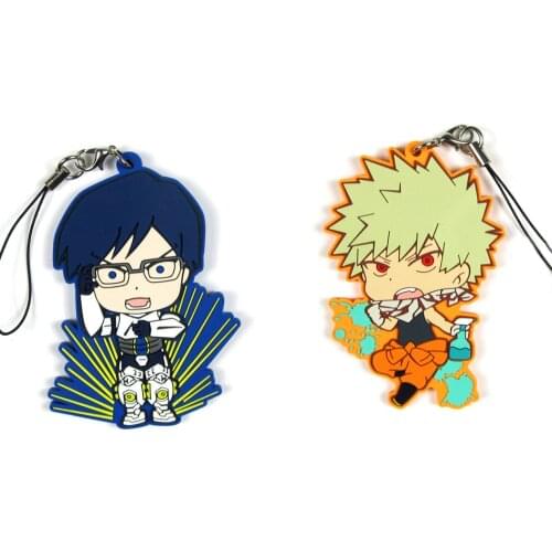 My Hero Academia Japanese anime figure bakugo katsuki OCHACO URARAKA Todoroki Shoto mobile phone charms/keychain/strap D232