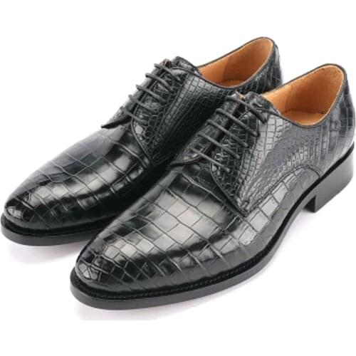 Dae new crocodile Leather shoes male business leisure men dress shoes leather sole men formal shoes