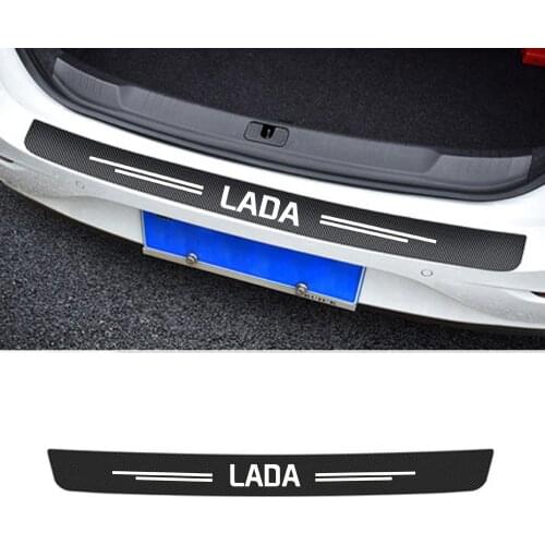 Car Rear Bumper Load Edge Protector Stickers For Lada Granta NIVA Auto Trunk Guard Plate Decoration Decals