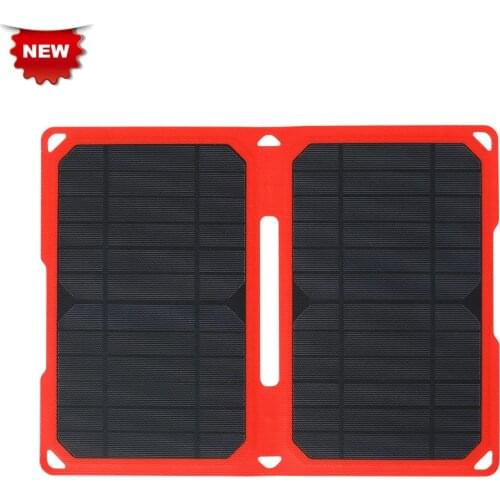 2018 New PowerGreen ETFE Lamination Solar Charger 14W Foldable Solar Panel External Power Source for Mobile Phone Outdoor