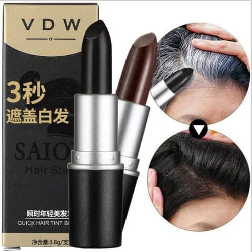 One-Time Hair Dye Instant Gray Root Coverage Hair Color Modify Cream Stick Temporary Cover Up White Hair Colour Dye