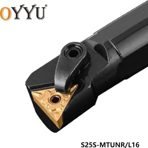 OYYU S25S-MTUNR16 S25S-MTUNL16 S25S MTUNR MTUNL Internal Turning Tool Holder Boring Bar CNC Tool TNMG160404CQ Lathe Cutter Tools