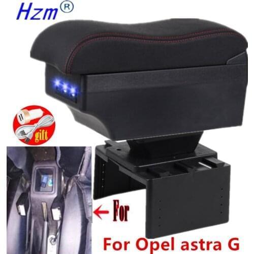 For Opel astra G armrest box For Opel astra G car Center Console Storage armrest Box modification accessories with USB