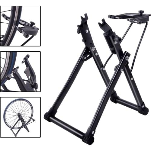 Bicycle Wheel Truing Stand Black Classic Delicate Wheel Home Maintenance Holder Support Bike Repair Tools for 16 to 29 Inches