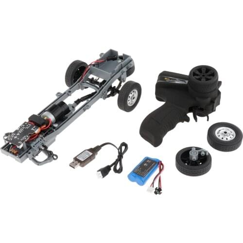 RC Car Carbon Fiber Body Frame Chassis Kit for WPL D12 Off Road Buggy