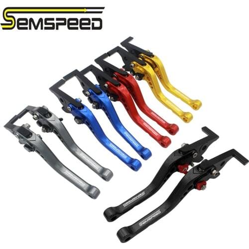 SEMSPEED For KAWASAKI ZX10R ZX-10R zx10r 2006-2015 2009 Motorcycle CNC New 3D Rhombus Short Brake Clutch Levers Handle Grips End