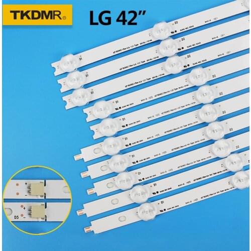 TKDMR LED Backlight strip BAR For LG 42inch 42"ROW2.1 TV 6916L-1412A 6916L-1413A 6916L-1414A 6916L-1415A 42LN542V 42LN575S 42LA6