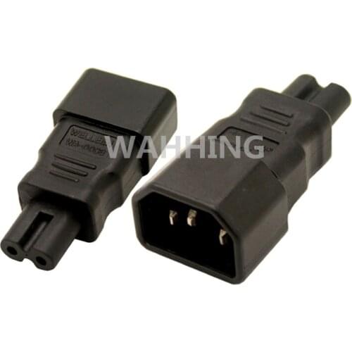 Universal Power Adapter IEC 320 C14 to C7 Adapter Converter C7 to C14 AC Power Plug Socket 3 Pin 2 Pin IEC320 Adapter HY1096