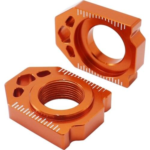 Motorcycle CNC Rear Chain Adjuster Axle Blocks For KTM SX SXF XC XCF EXC EXCF XCW XCFW 85 125 150 200 250 300 350 450 525 530
