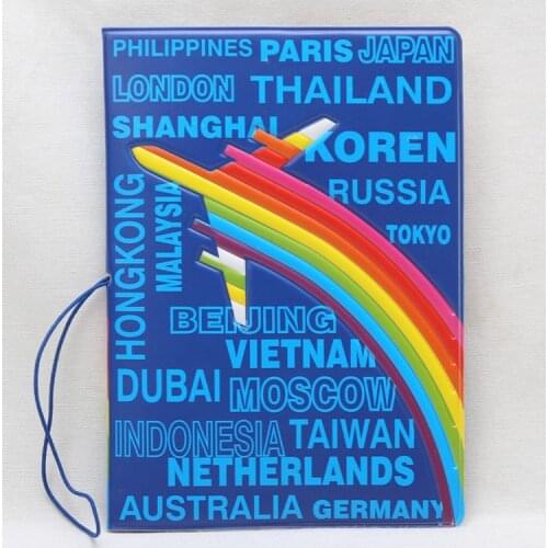 English plane travel around the world passport package travel documents protection package