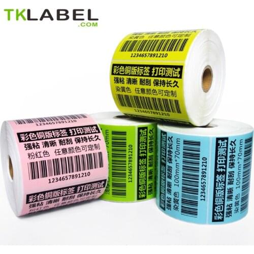 1000 stickers, Color Thermal Transfer Paper Label 100 mm x 70 mm , Thermal Transfer Ribbon and Zebra Printer Required