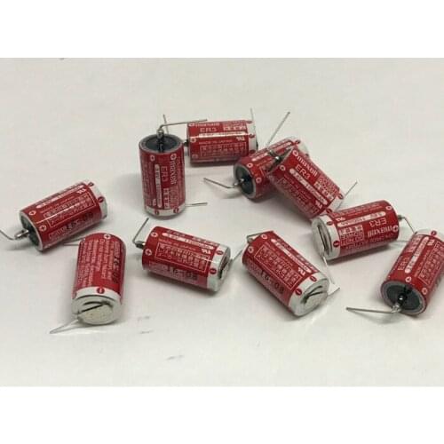 5pcs/lot New Genuine Maxell ER3 3.6V 1100MAH Horned PLC Battery Lithium Thionyl Chloride Batteries Made in Japan ER3/3.6V