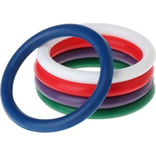 5 in1 Rainbow Penis Ring Silicone 4.0cm Cockring Cock Ring Colorful Sex Ring for Male Delay Ejaculation Adult Product