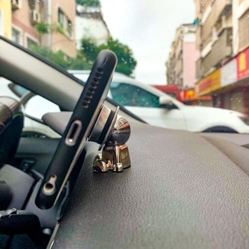 Car Mobile Phone Holder Creative Car 360° Rotating Magnetic GPS Navigation Car Mobile Phone Holder In Car Interior Accessories