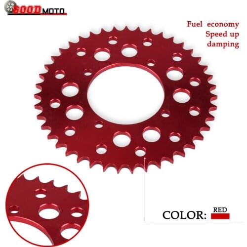 CNC 7075 Aluminum Alloy 420# 428# Chains 41T 43T Rear Chain Sprockets For KAYO BSE SSR 110 125 140 150 160 190cc Dirt Pit Bike