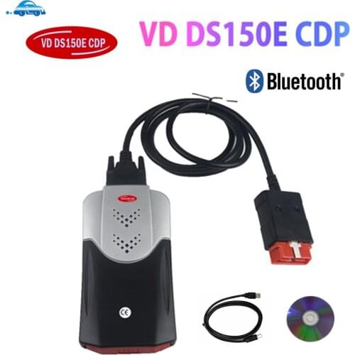 2021 vd tcs cdp Obd Obd2 Scanner For Delphis vd DS150E cdp 2017 R3 Bluetooth For Car Trucks Diagnostic Tool+8 Pcs Car Cables