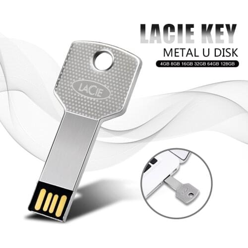 LaCie usb key flash drive 128GB USB 2.0 pendrive 8GB 16GB 32GB 64GB 128GB metal pen drive memory stick waterproof cle usb u disk
