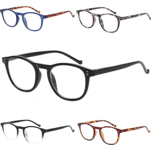 HENOTIN Men and women reading glasses spring hinge colorful printing glasses frame