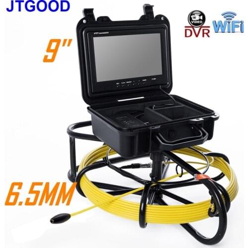 JTGOOD 6.5MM Pipe Inspection Camera 150M Sewer Inspection Camera with HD1080P WiFi DVR 16GB Card Drain Industrial Endoscope Cam