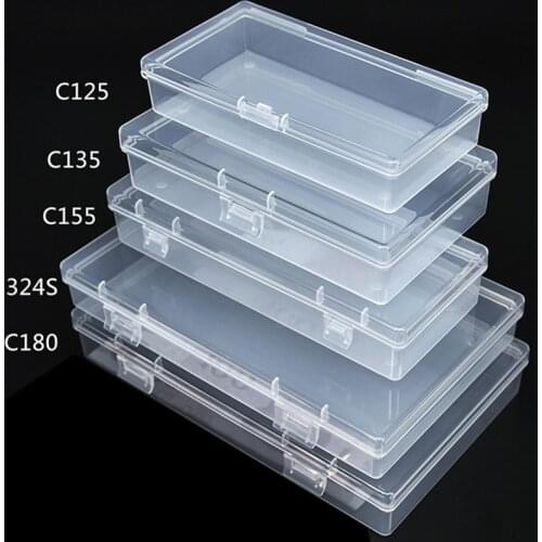 5 Sizes Clear Plastic Box For Trifles Parts Tools toy Storage Box Jewelry Display Box Screw Case Beads Container New