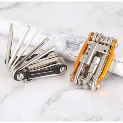 Multifunction 11In1 Bicycle Repairing Tool Set Bike Repair Tool Kit Wrench Screwdriver Chain Steel Bicycle Multifunction Tool