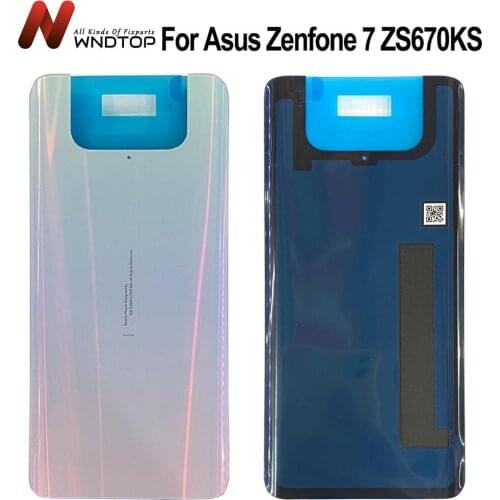 New Cover 6.67" For Asus Zenfone 7 ZS670KS Back Battery Cover Housing For ASUS ZS670KS Back Battery Cover