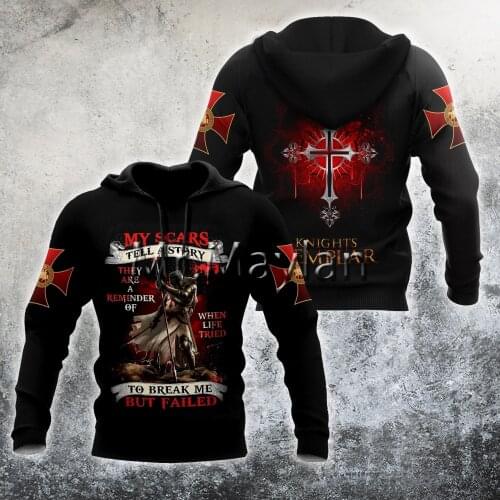 Newest Knight Templar Armor Pullover Streetwear Harajuku Funny Tracksuit 3DPrint Zipper/Hoodies/Sweatshirt/Jacket/Men/Women S47