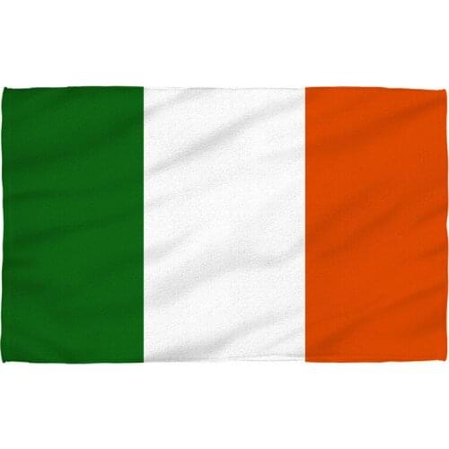 Novelty Irish Ireland Flag Large Sports Towels Hair Head Flag Towel for Men Bath Gym Lightweight Beach Towels Holiday Gift Soft
