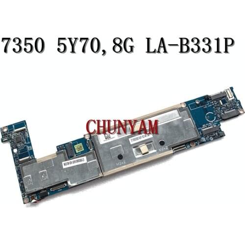 ZAU70 LA-B331P Laptop Motherboard For DELL Latitude 13 7350 Core M-5Y70 8GB SR216 Mainboard CN-00T9FH 0T9FH