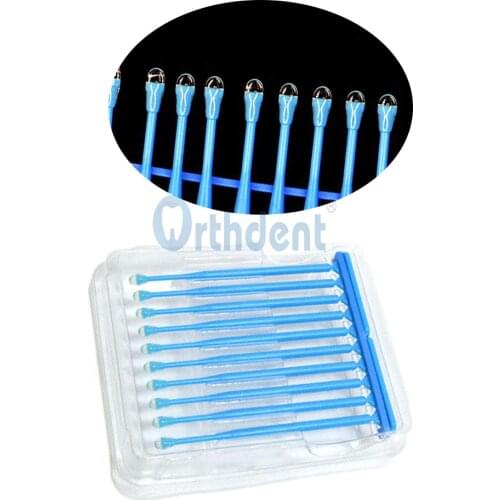 Orthdent 10 Pcs/Pack Dental Adhesive Tips Applicator for Tooth Crown Porcelain Veneer Disposable Health Care