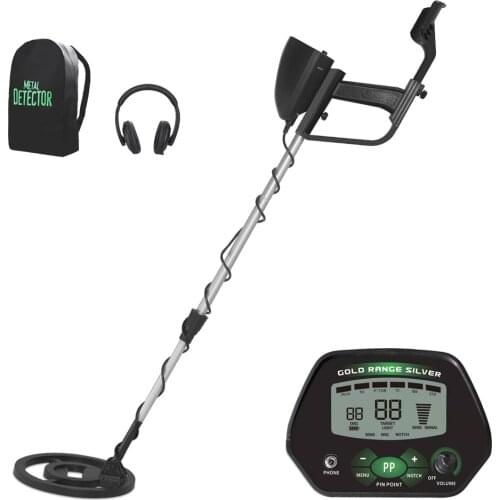 Metal Detector Underground MD4090 Gold Digger with LDC Display Screen Professional Pinpoint Treasure Hunter