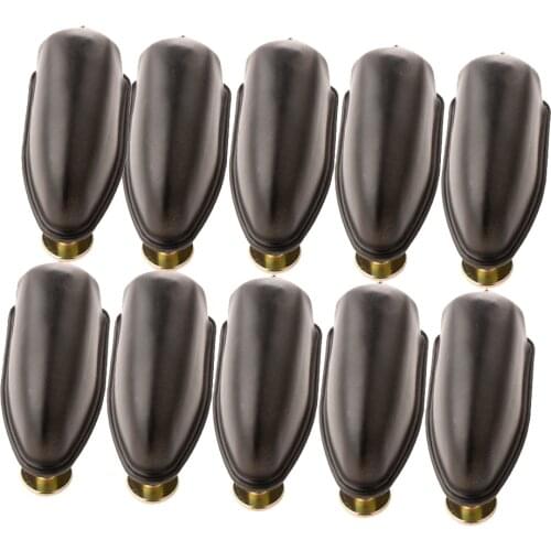 Durable 10Pcs Metal Drum Set Lugs Bass Tom Snare Drum Claw Hooks DIY Black for Drummer